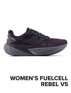 women’s FuelCell Rebel v5 BLACK with CASTLEROCK