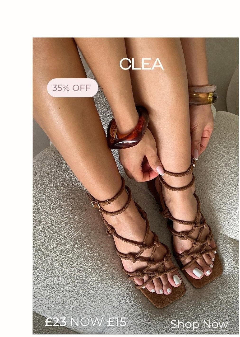 clea tan rope sandals 