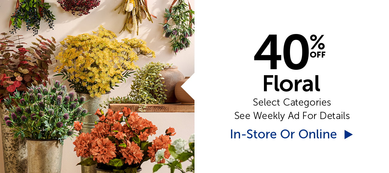40% Off Floral - Select Categories