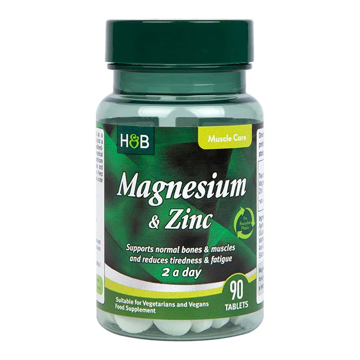 Holland and Barrett Magnesio y Zinc 90 tabletas