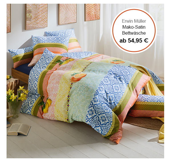 Erwin Müller Mako-Satin Bettwäsche ab 54,95 €!