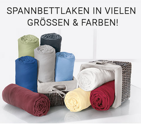Spannbettlaken in vielen Größen & Farben!