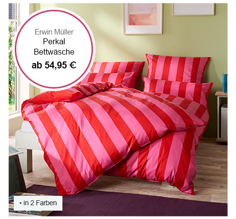 Erwin Müller Perkal Bettwäsche ab 54,95 €! in 2 Farben!