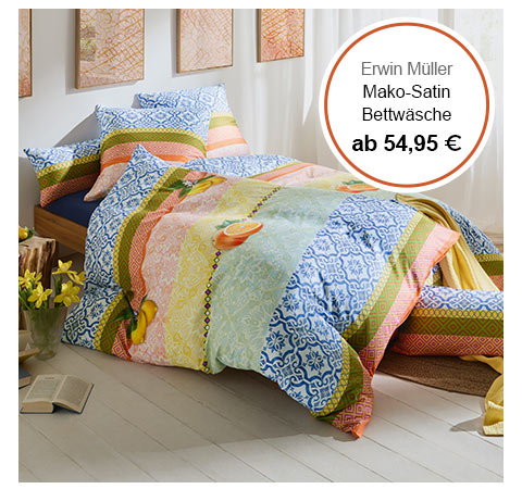 Erwin Müller Mako-Satin Bettwäsche ab 54,95 €!