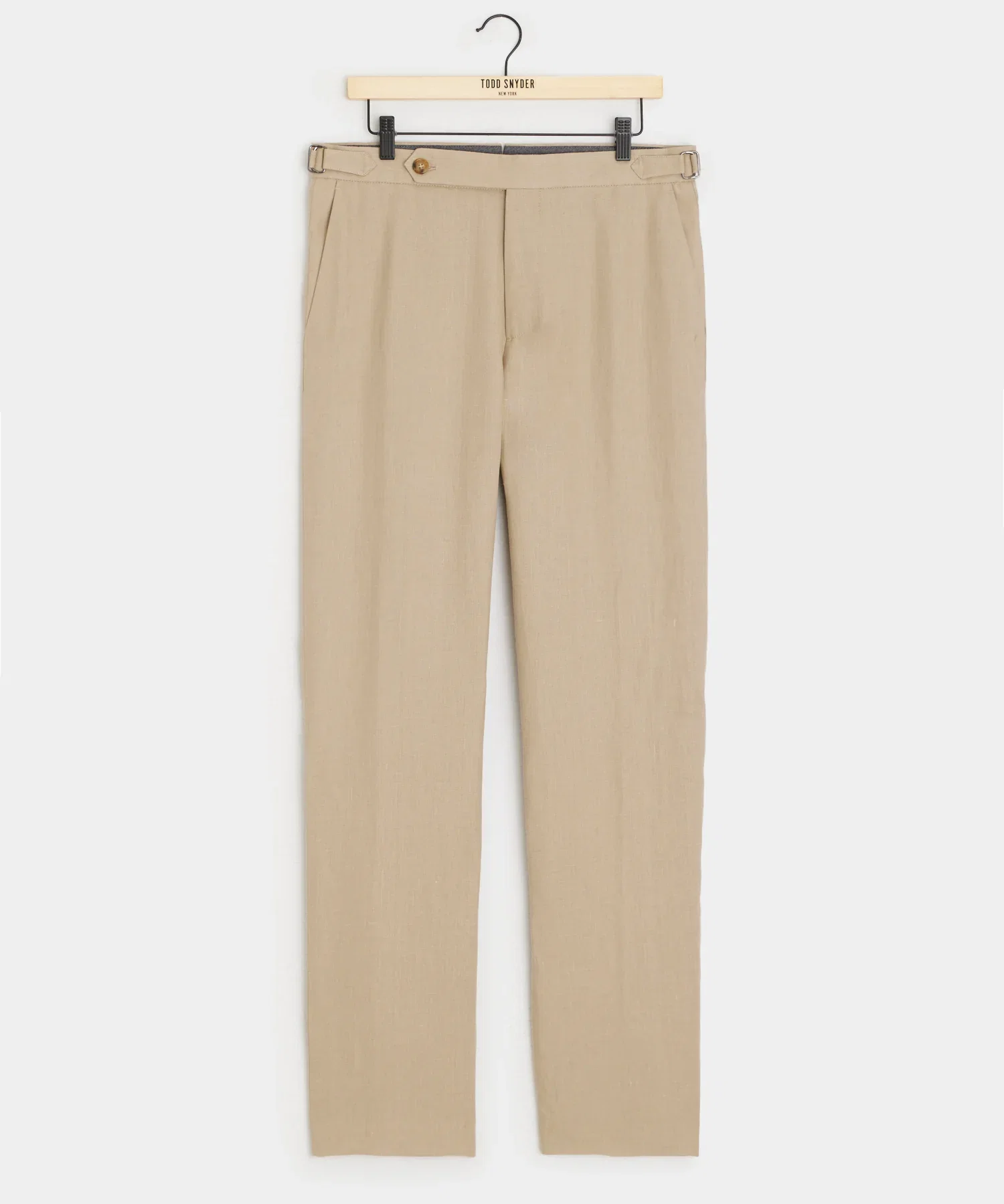 Image of Italian Linen Side Tab Trouser