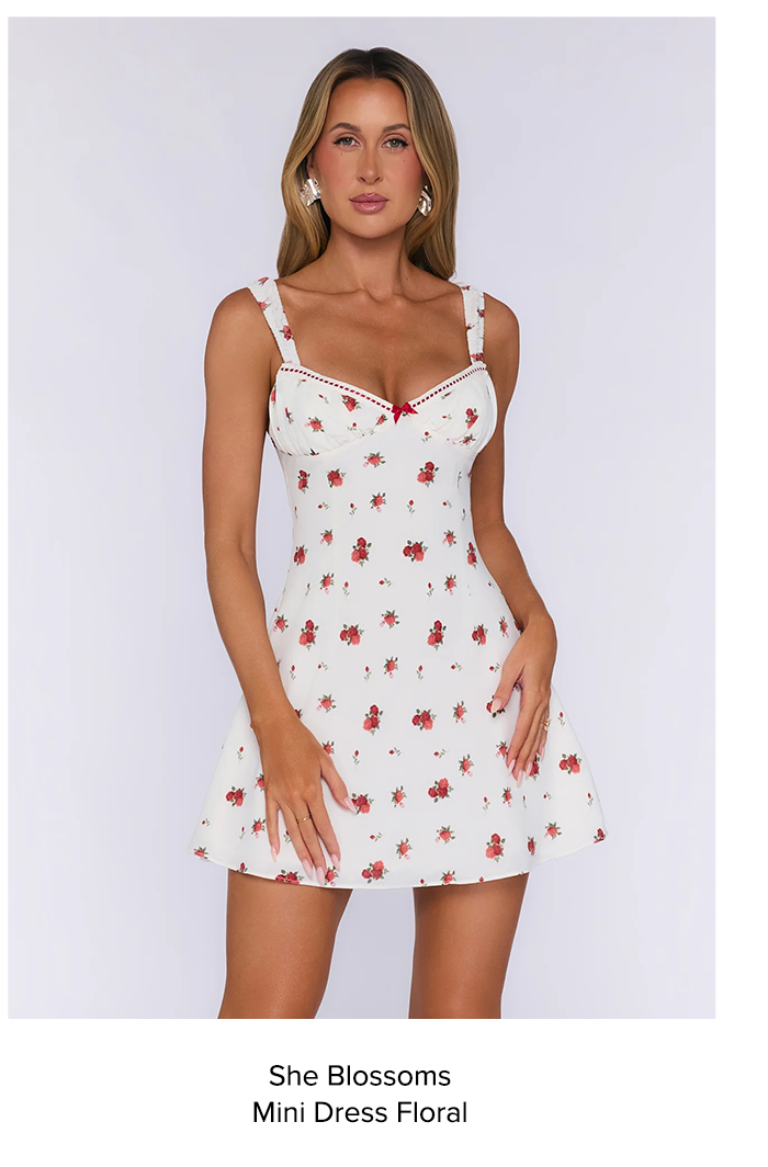 She Blossoms Mini Dress Floral