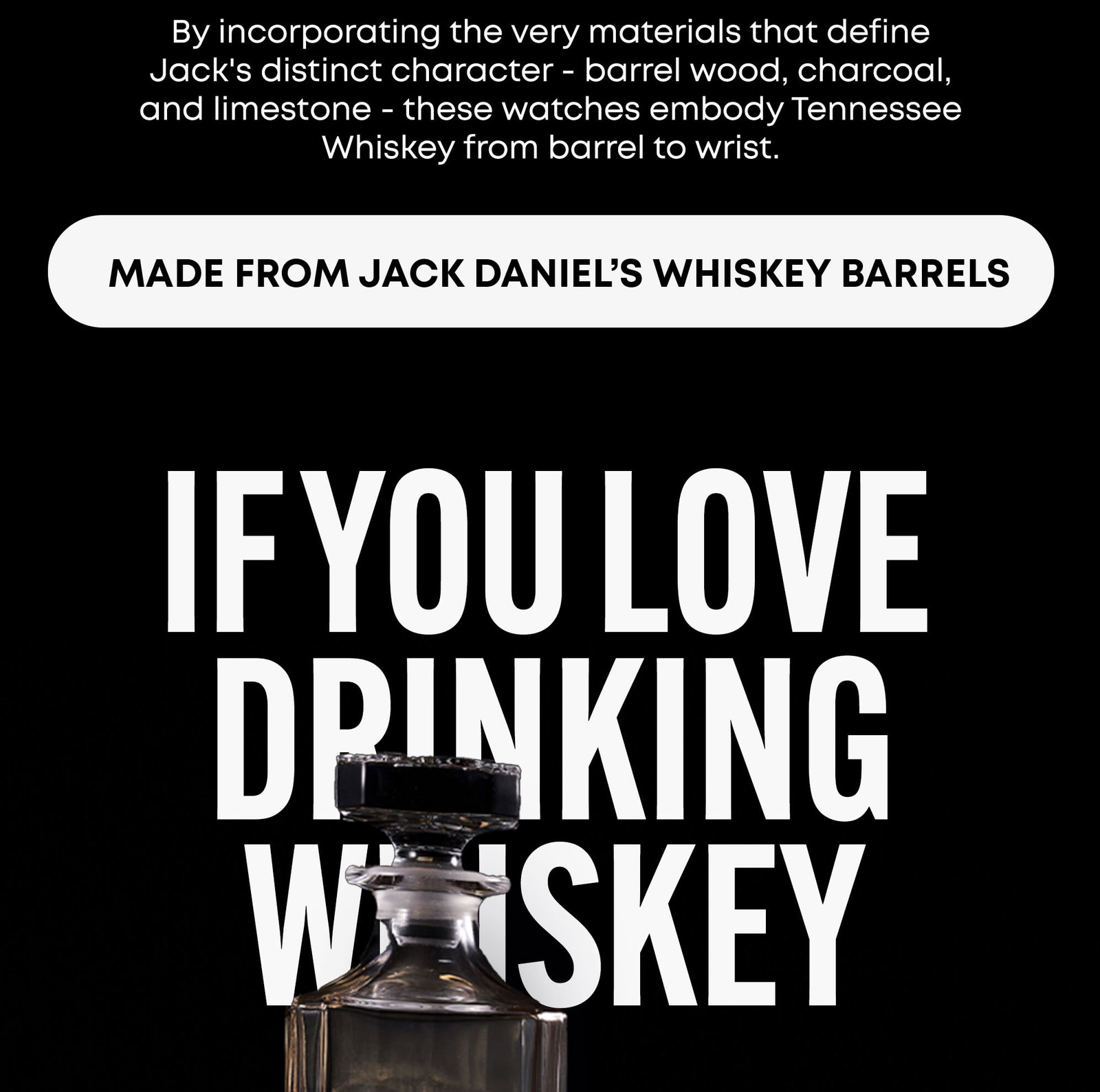If you love drinking whiskey 