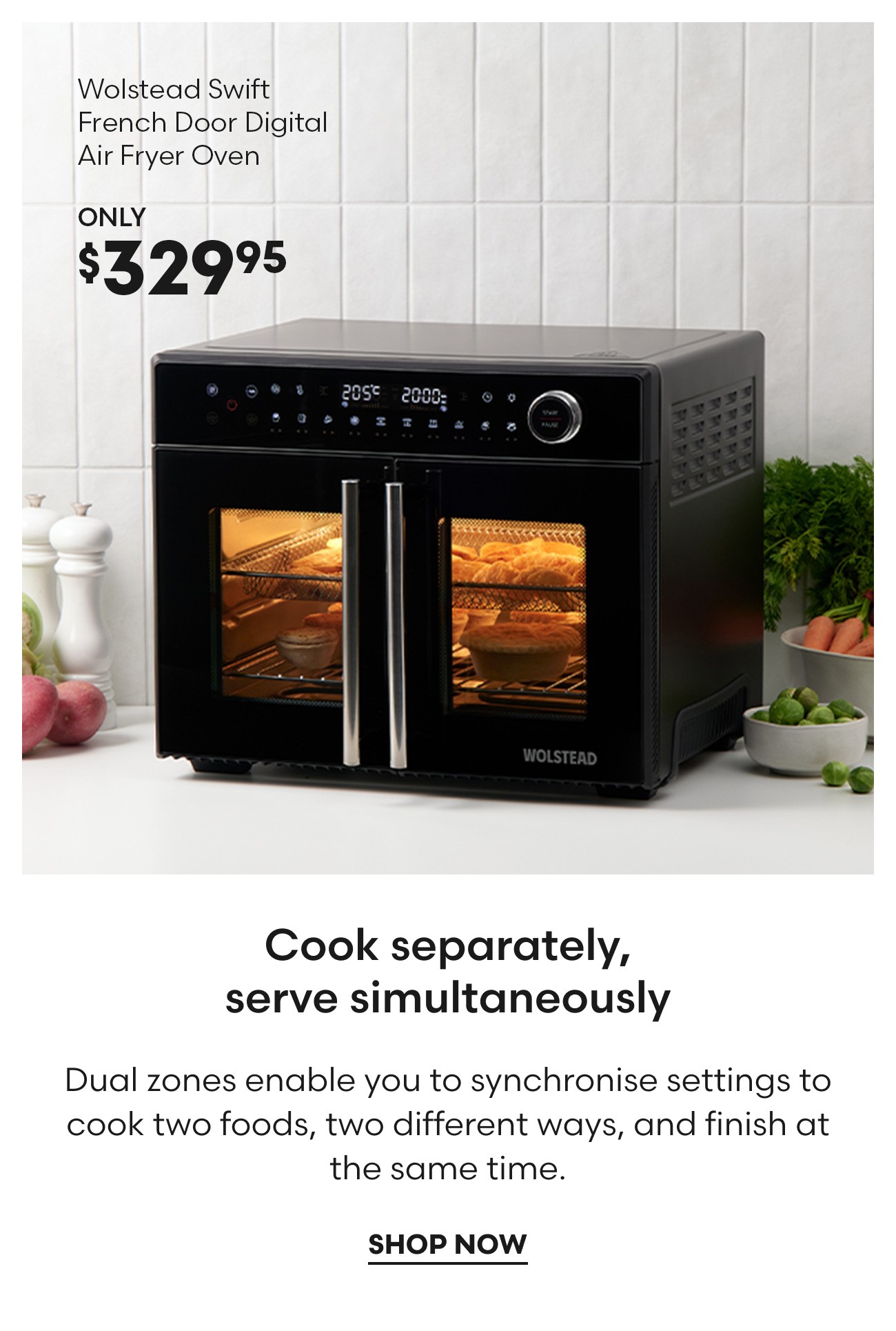 Wolstead Swift French Door Digital Air Fryer Oven