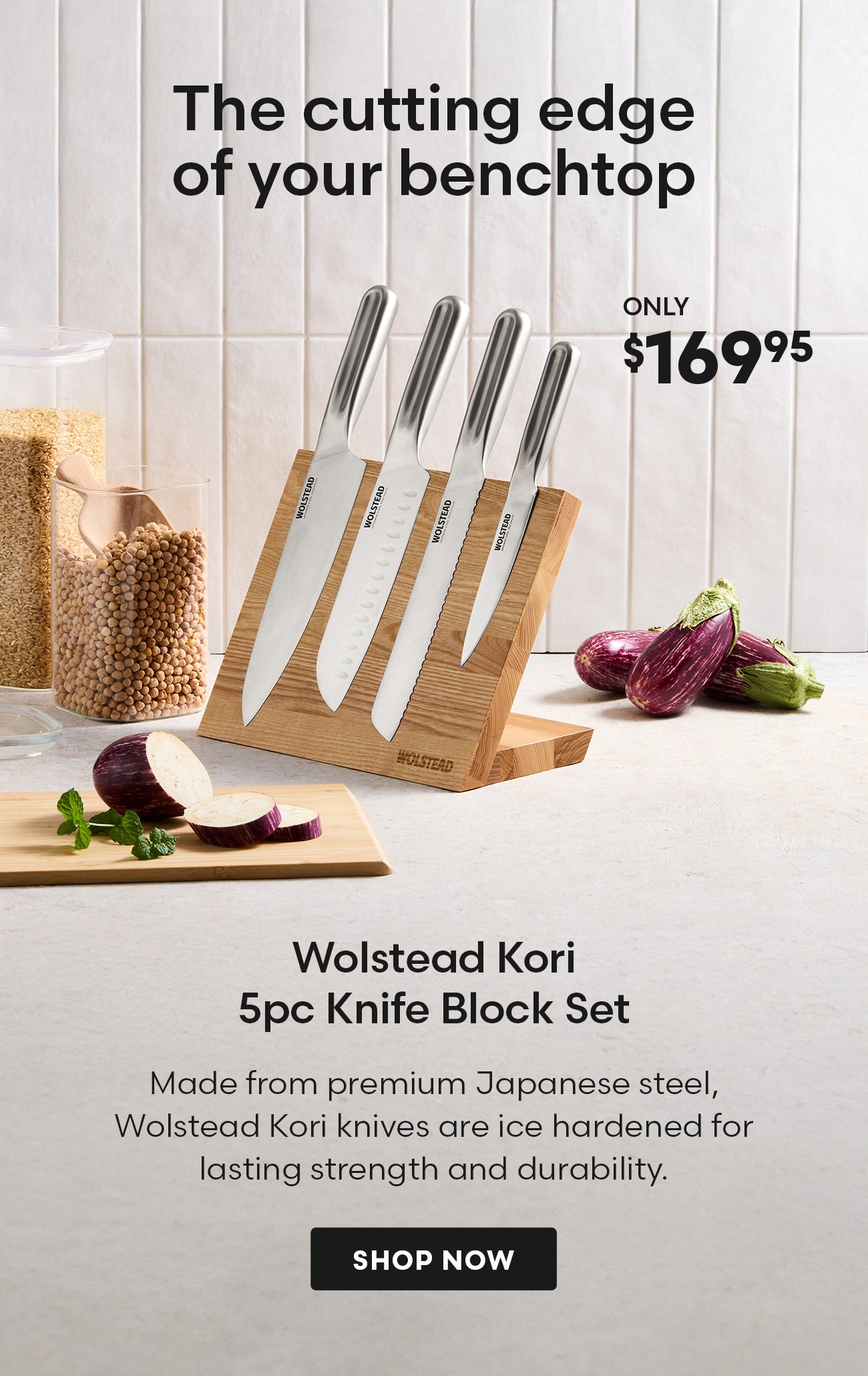 Wolstead Kori 5pc Knife Block Set