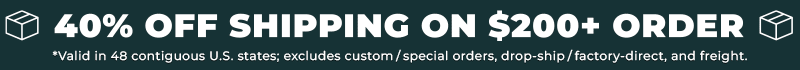 40% Off Shipping on $200+