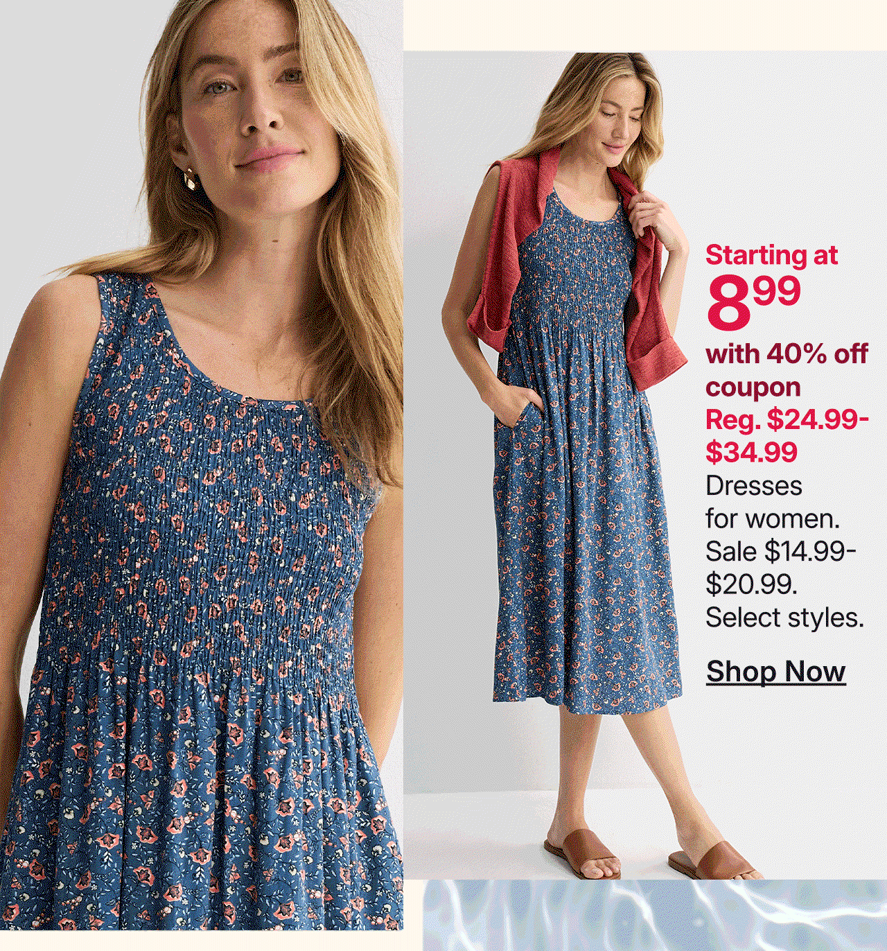 starting at $8.99 dresses for women