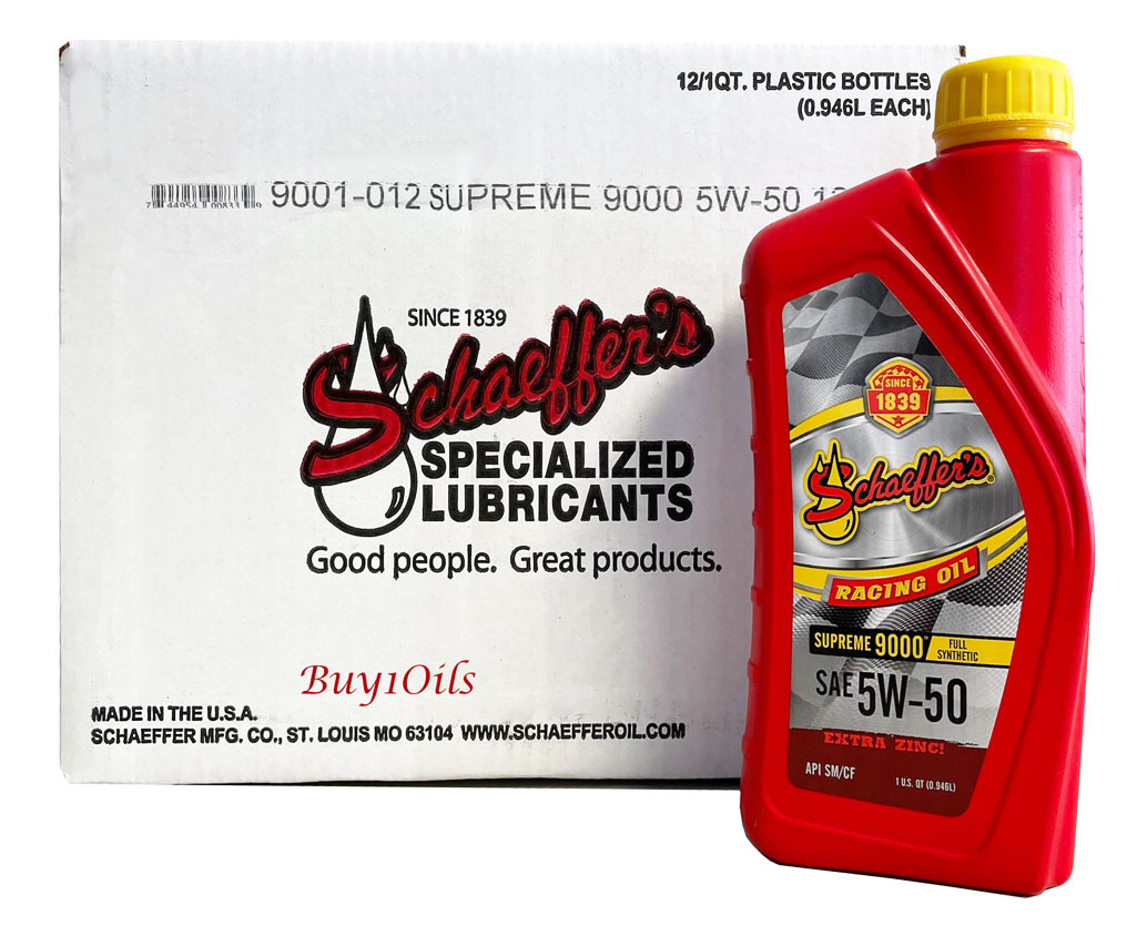 Supreme 9000 Synthetic Racing Oil 5W-50 | 12-QTS