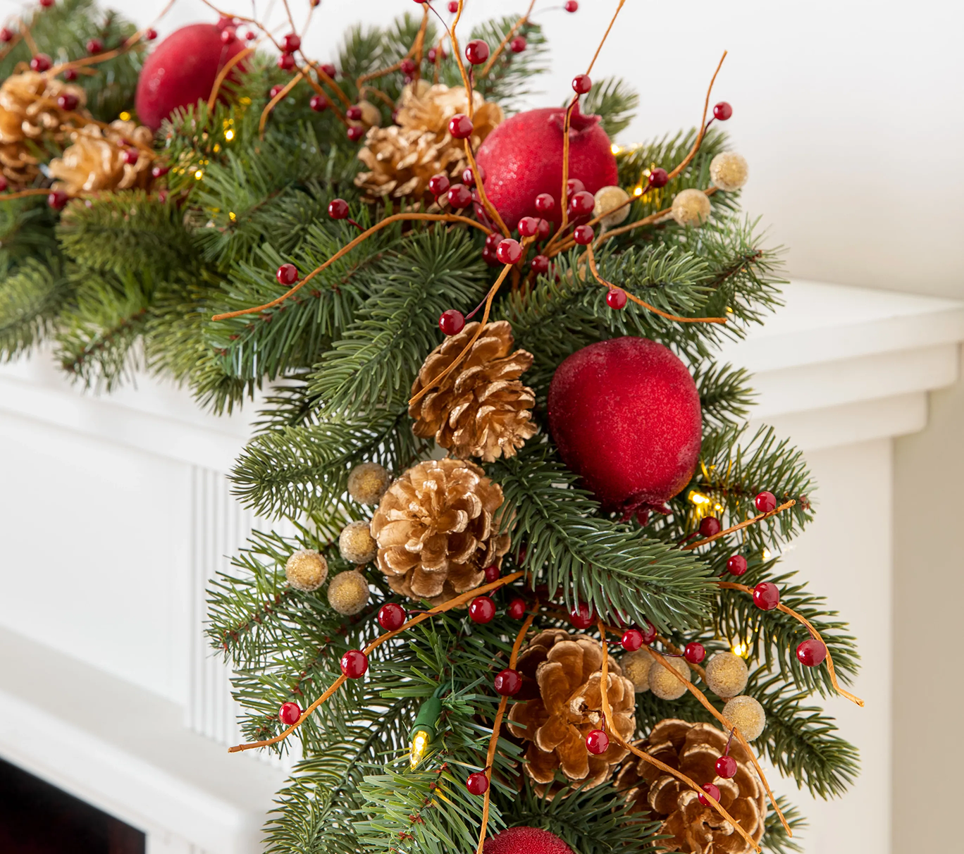 Vermont White Spruce® Bordeaux Artificial Christmas Garland