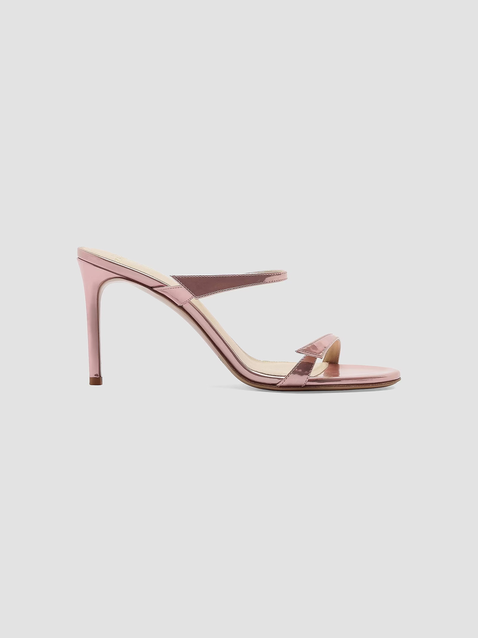 Alexandre Birman Tita 85MM Metallic Leather Sandals