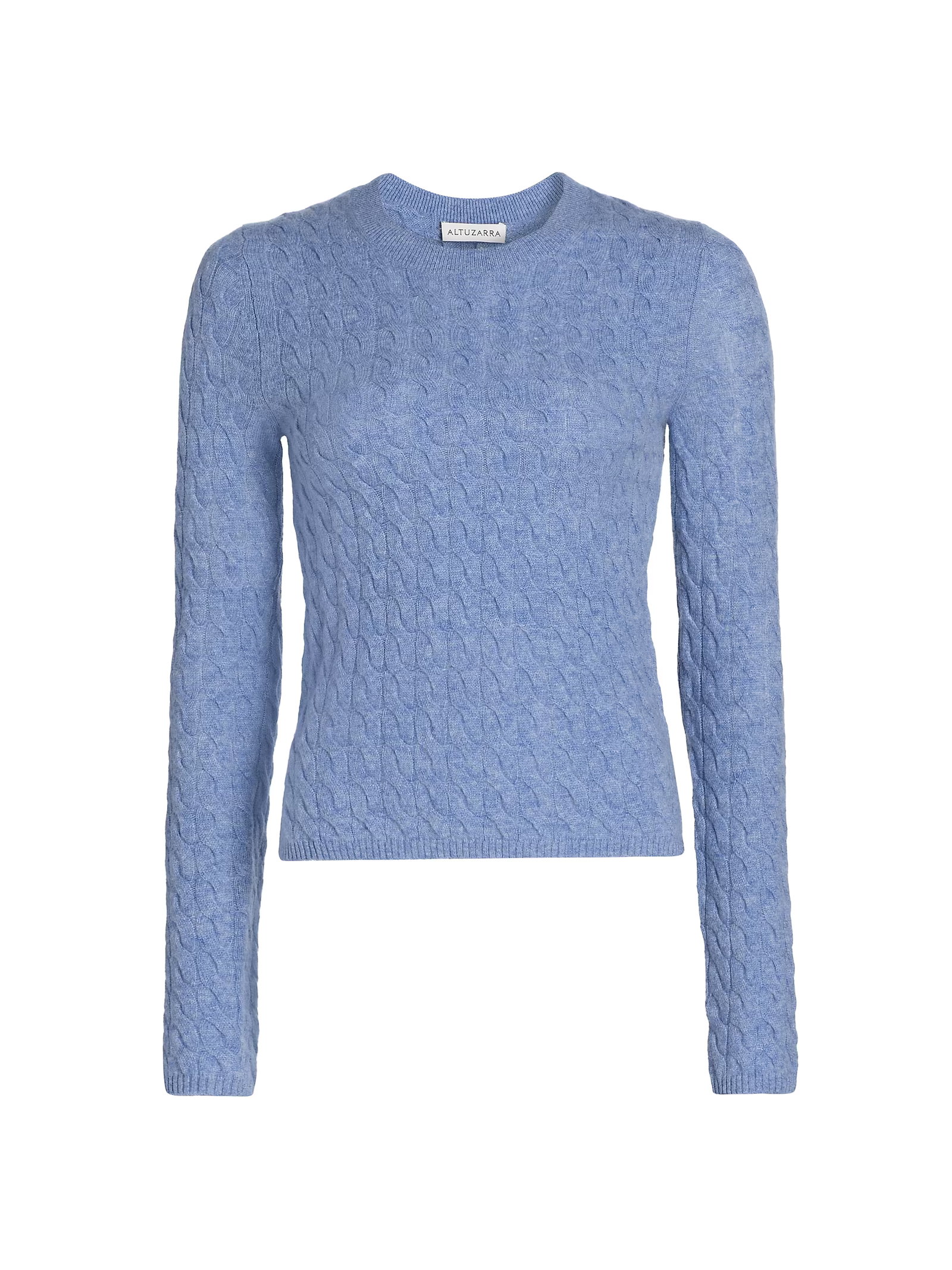 Altuzarra Milla Cashmere Cable-Knit Crewneck Sweater