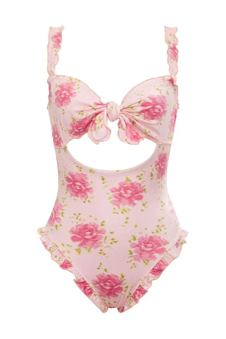 Frankies Bikinis x SYDNEY SWEENEY Lucia Ruffle One Piece Swimsuit