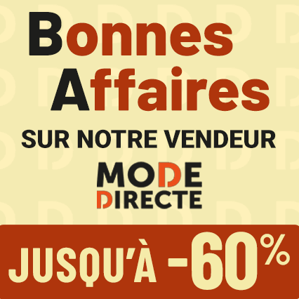 Bonnes Affaires sur notre vendeur Mode Directe jusqu'à moins 60 pour cent