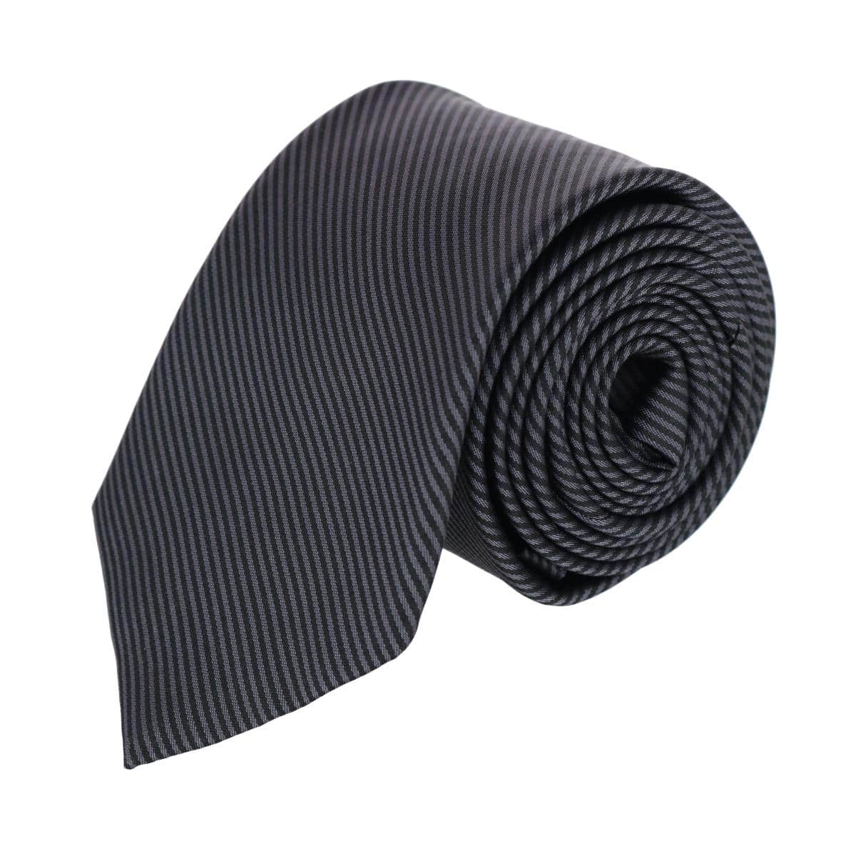 Image of Leyton Big and Tall Diagonal Lined Tone on Tone Silk Necktie