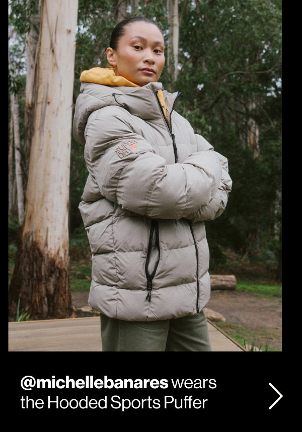 Hooded Sports Puffer Jacket