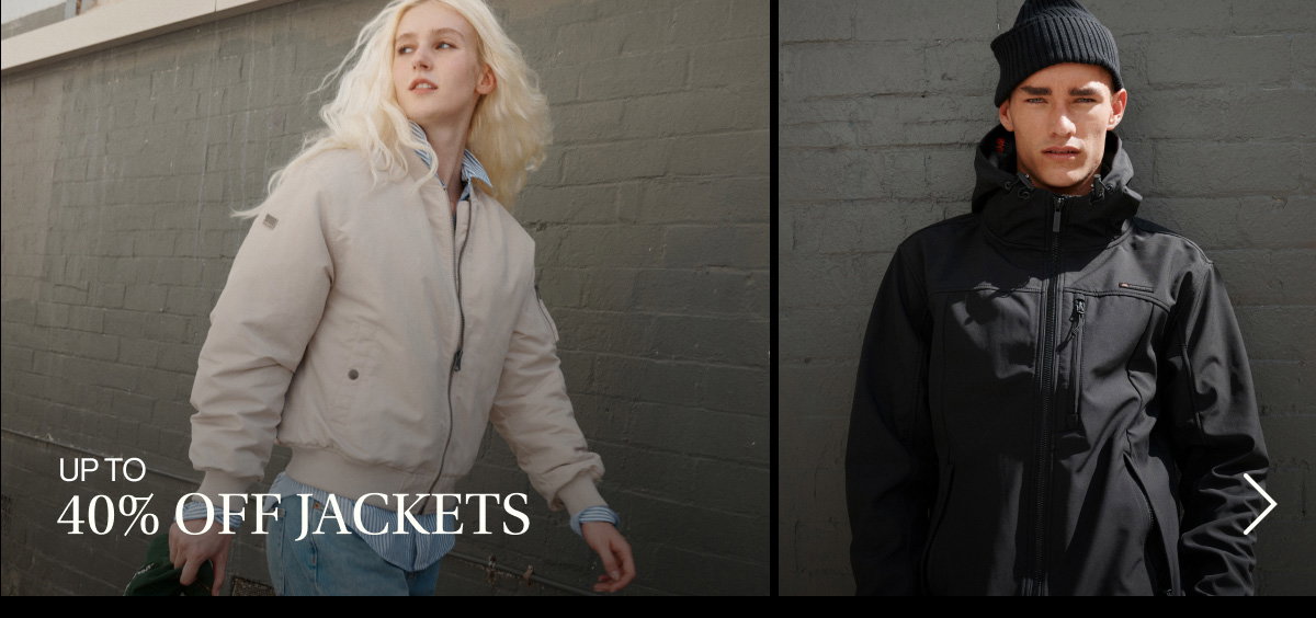 Shop Now: Up to 40% Off Jackets