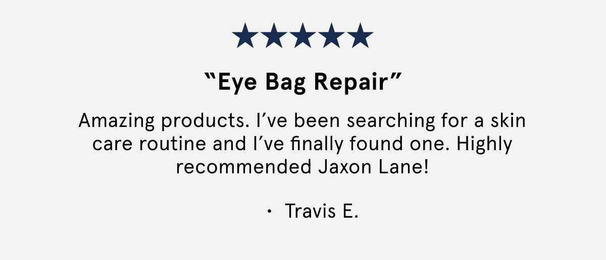 Eye Bag Repair Testimonial