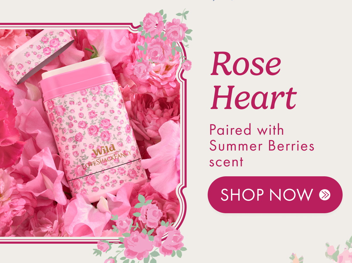 Rose Heart with Summer Berries Scent