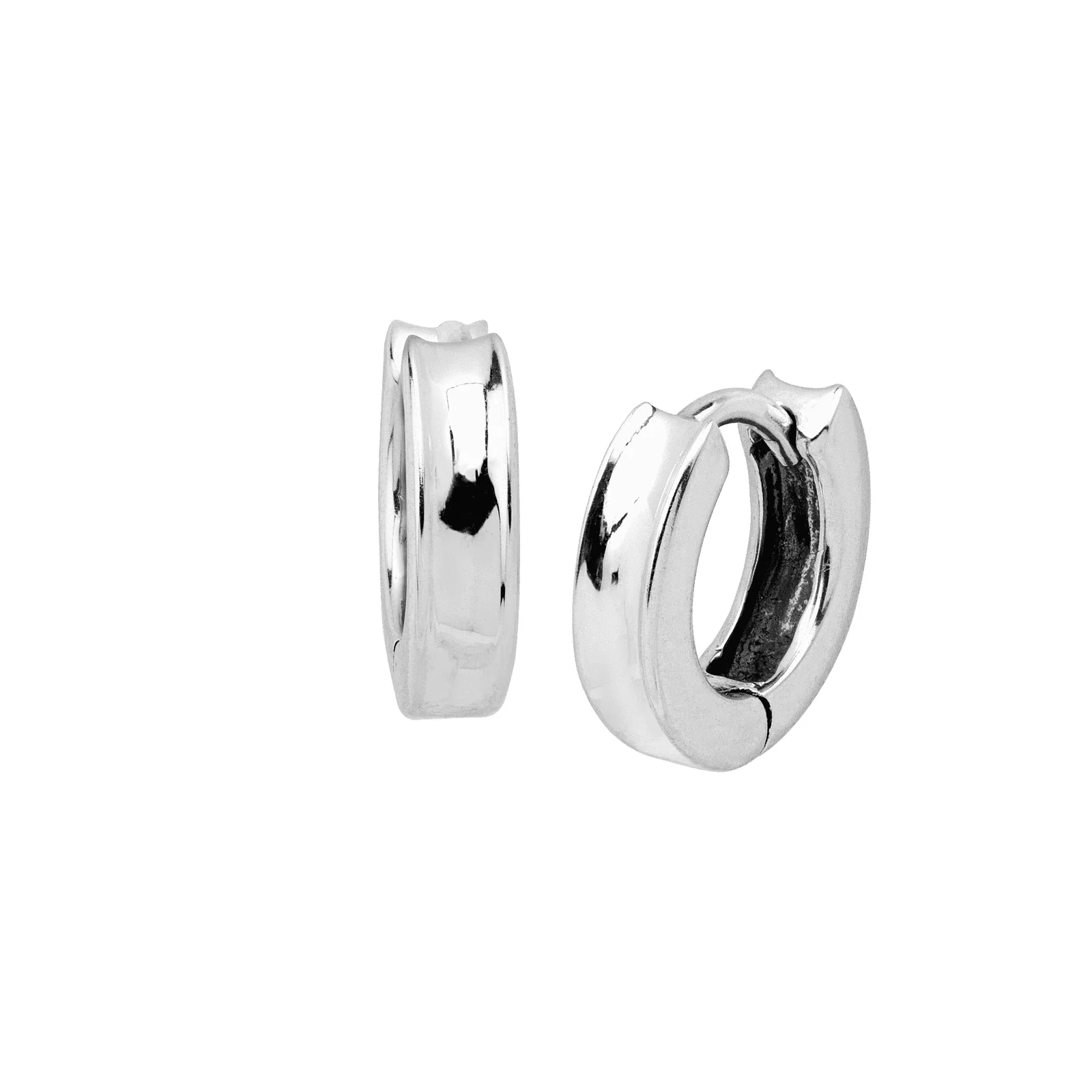 Soleil Concave Huggie Hoops