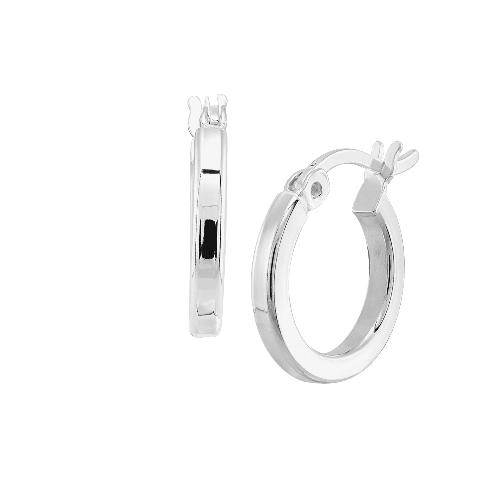 Squared Off Hoop Earrings