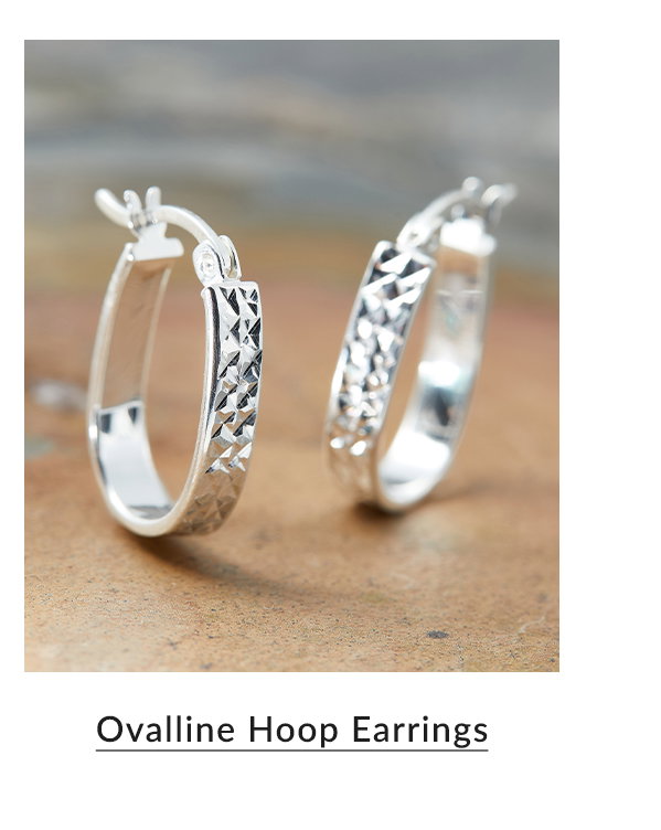 Ovalline Hoop Earrings