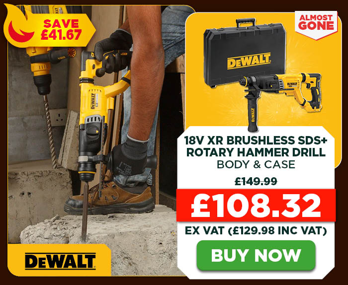 Dewalt DCH263 18V XR Brushless SDS+ Rotary Hammer Drill - Body & Case