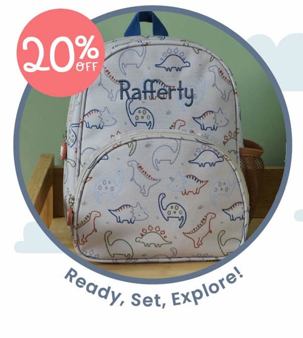 Personalised Dino Classic Mini Backpack