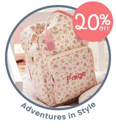 Personalised Ditsy Print Medium Backpack