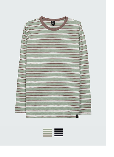 Men's Channel Stripe Long Sleeve T-Shirt