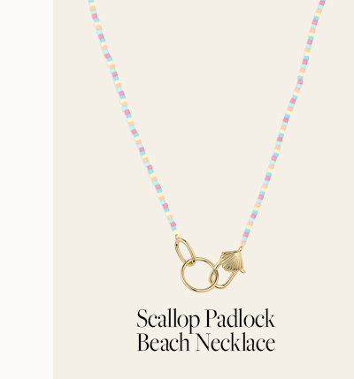 Scallop Padlock Beach Necklace 