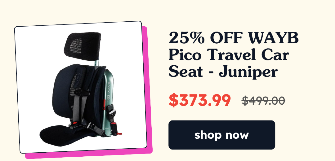 25% OFF WAYB Pico Travel Car Seat - Juniper