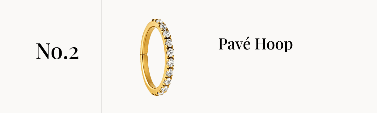 No.2 Pavé Hoop  