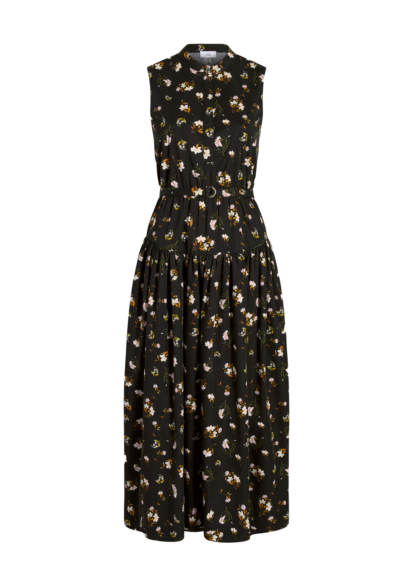 Ghost image of the arden dress in black floral