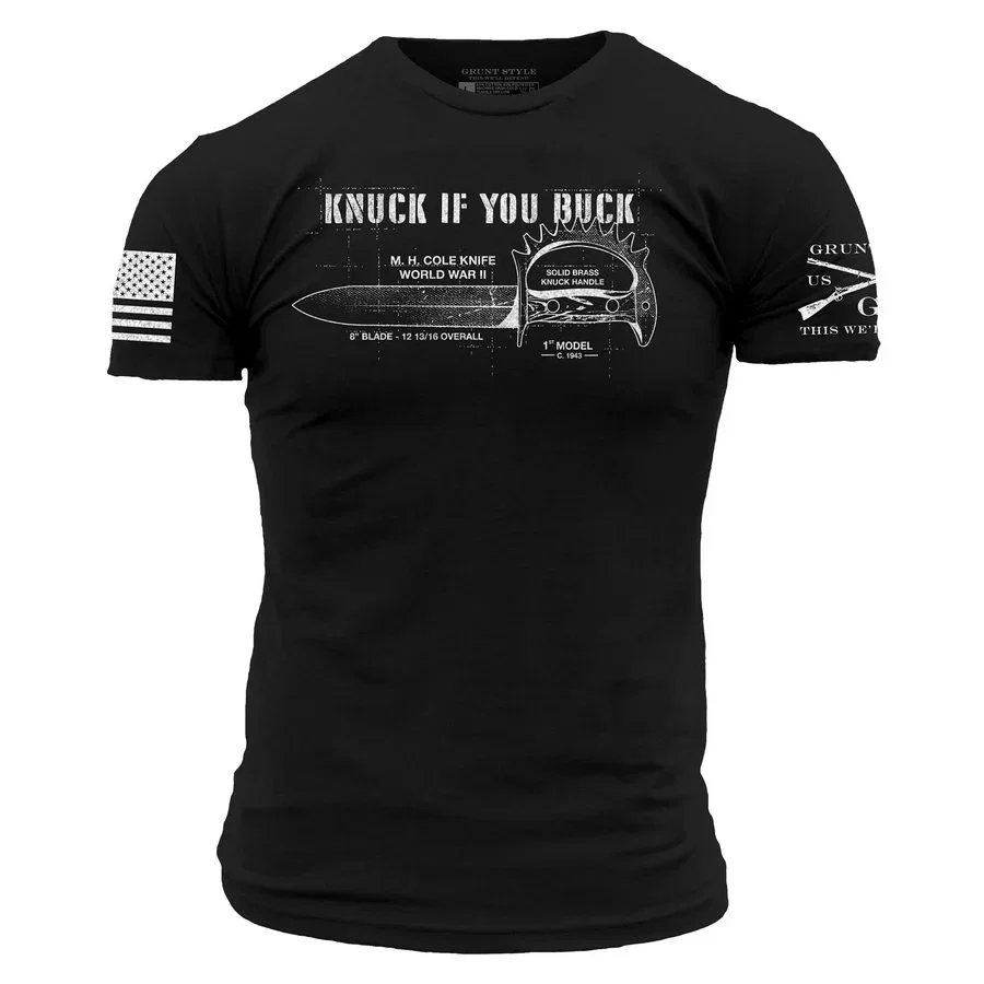 Image of Knuck If You Buck T-Shirt - Black