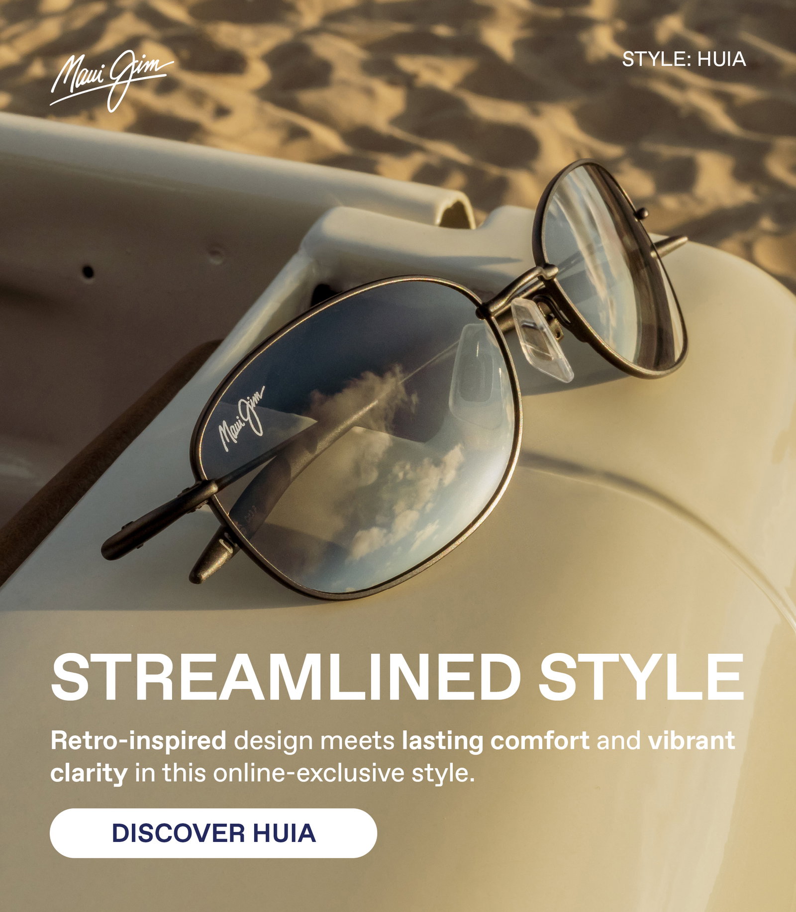 Streamlined Style - Retro-inspired design meets lasting comfort and vibrant clarity in this online-exclusive style. Discover Huia