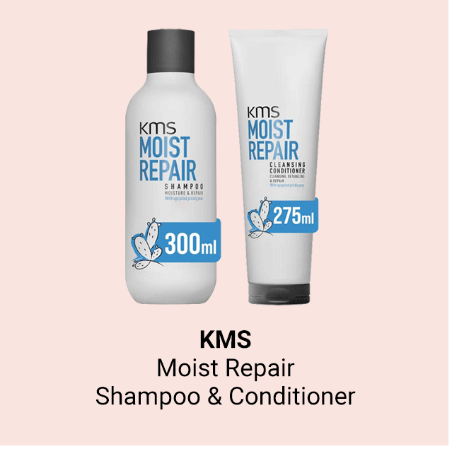  KMS Moist Repair Shampoo 300ml & Cleansing Conditioner 275ml Duo