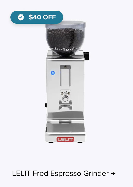LELIT Fred Espresso Grinder, sp $159.95, $40 Off