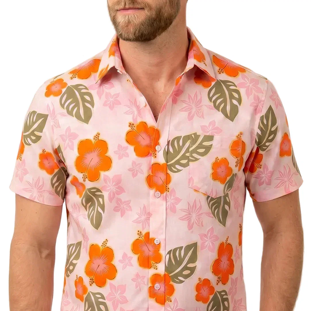 Image of PHILLY Short Sleeve Shirt in Tropical Floral Print