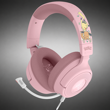 Razer Kraken V4 X Pokémon Edition Gaming-Headset, USB-C, 40 mm - Pikachu/Eevee