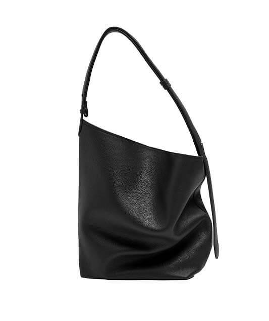 Shoulder bag with leather texture