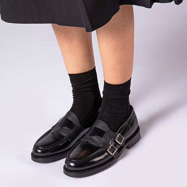 Shop Samantha - Women's Goodyear Welted Black Leather Loafer