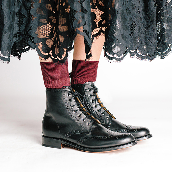 Shop Ella - Classic Women's Leather Brogue Boot