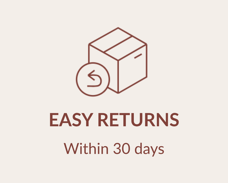 Easy returns, within 30 days