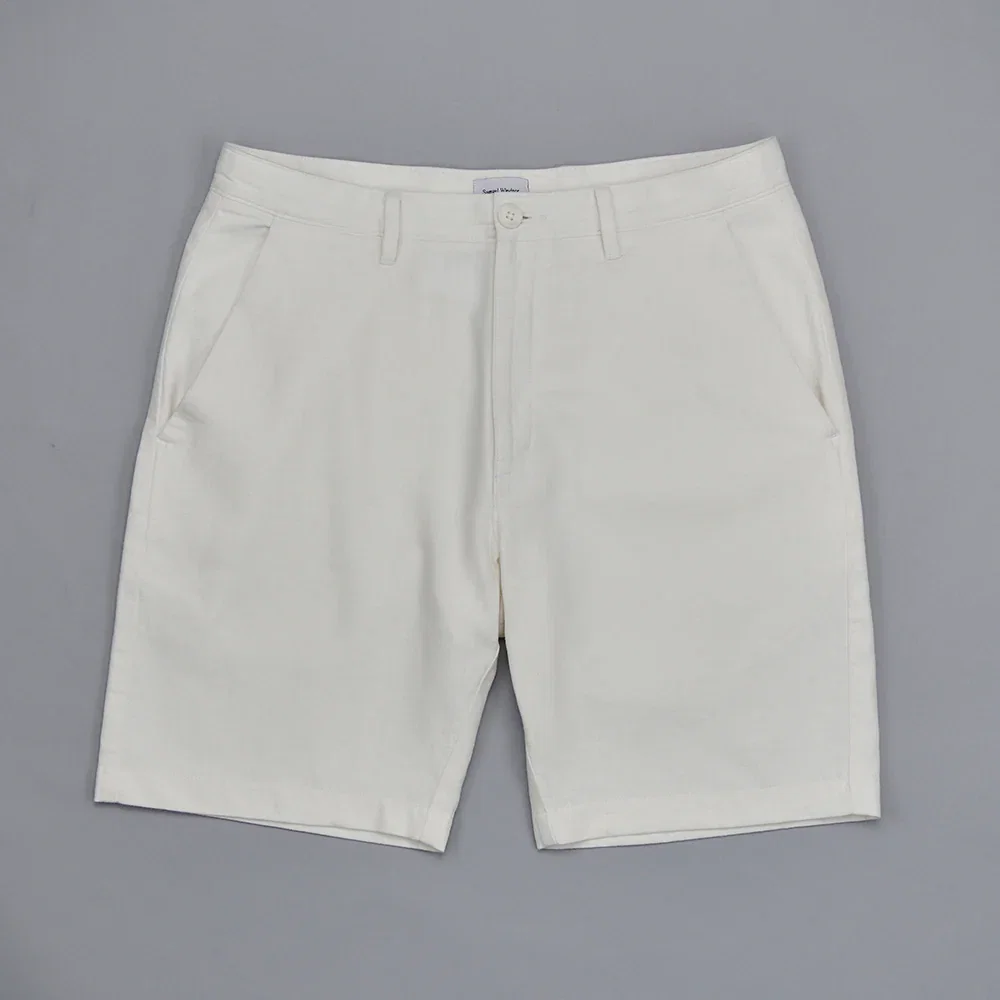 Image of Linen Rich Shorts - Ecru