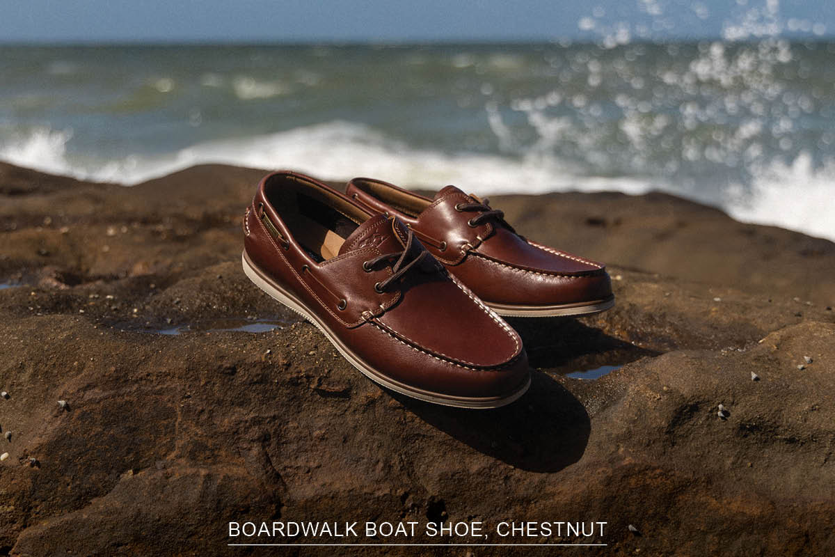 Shop Boardwalk Boat Shoe, Chestnut online and instore at Rodd & Gunn