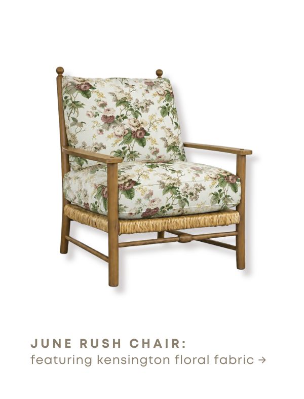 June Rush Chair featuring Kensington Floral Fabric